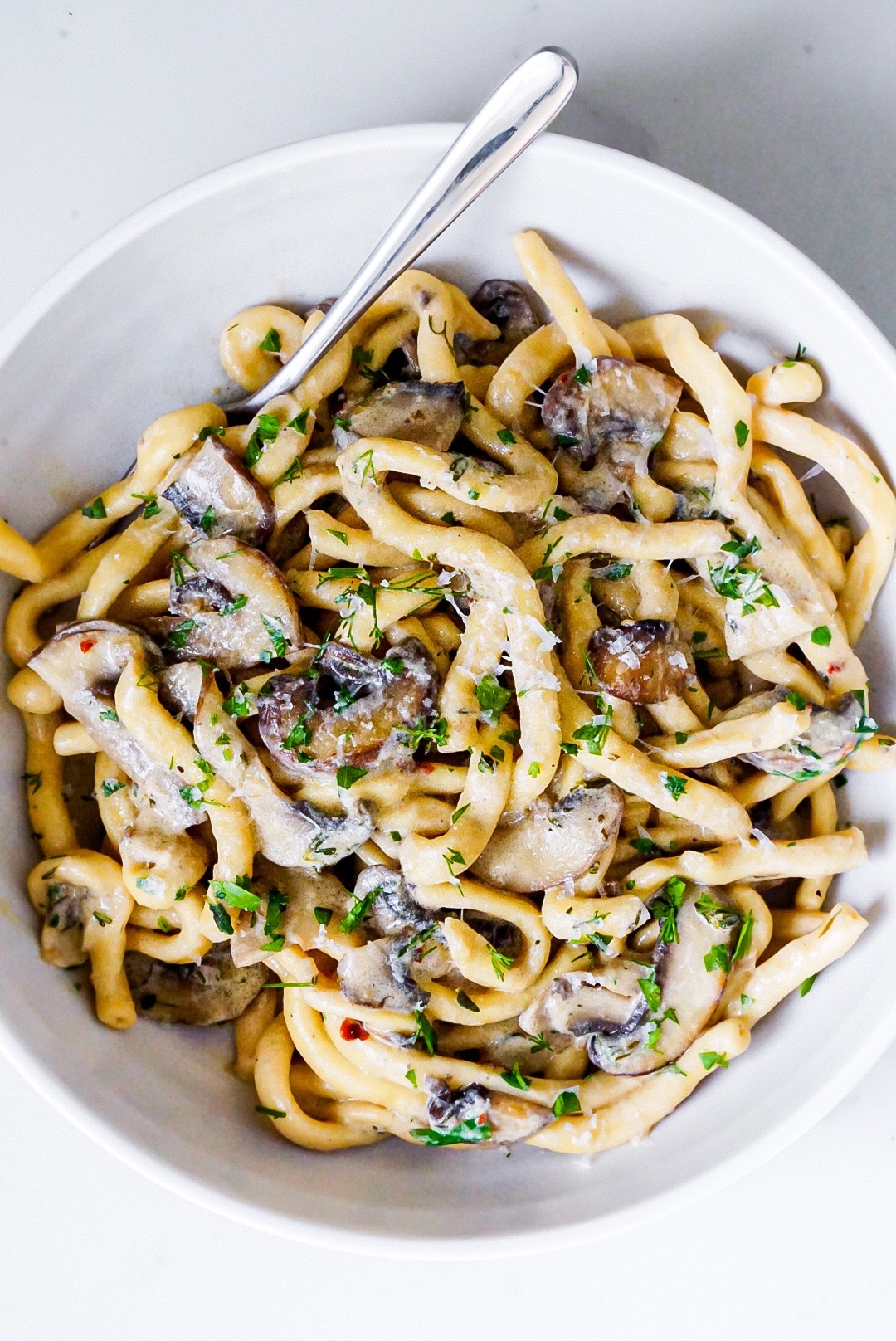 creamy mushroom pasta